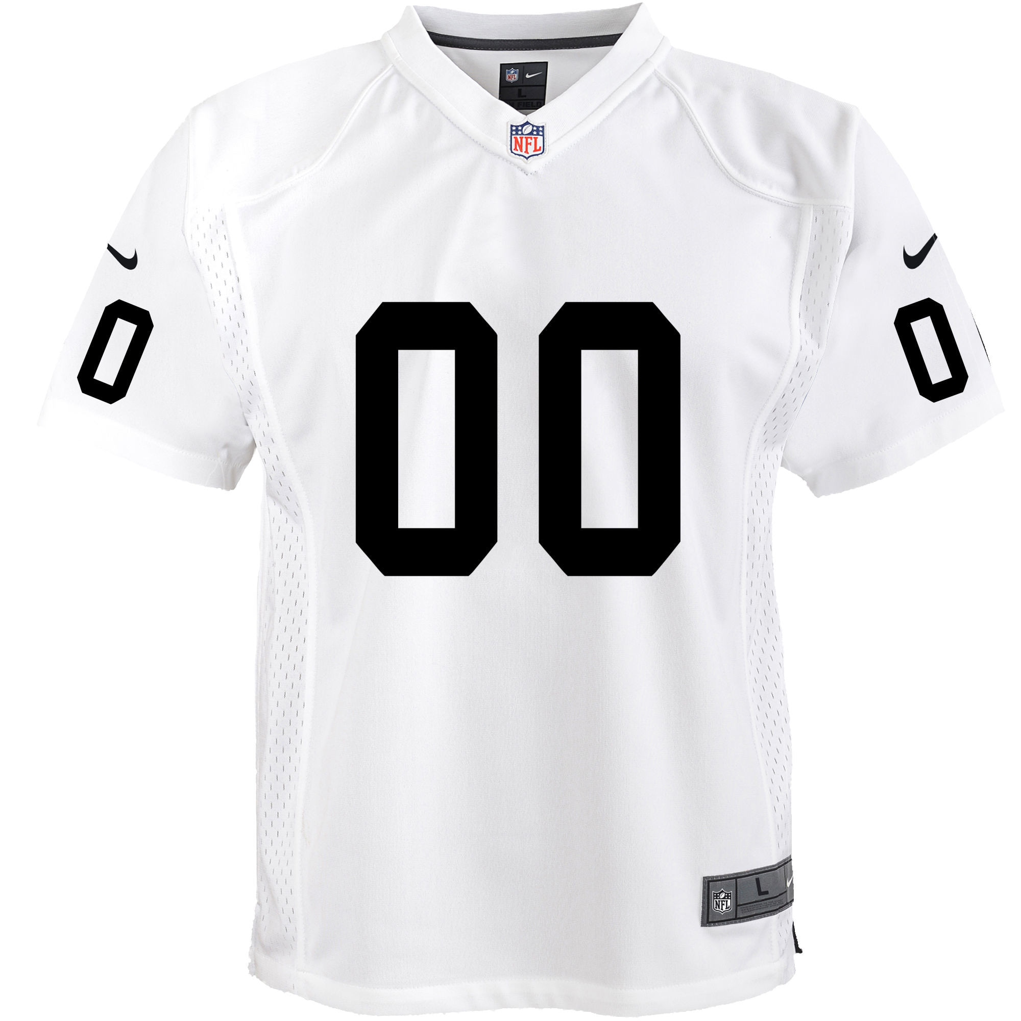 Las Vegas Raiders Nike Youth Team Custom Game Jersey - White - PersonalJerseys