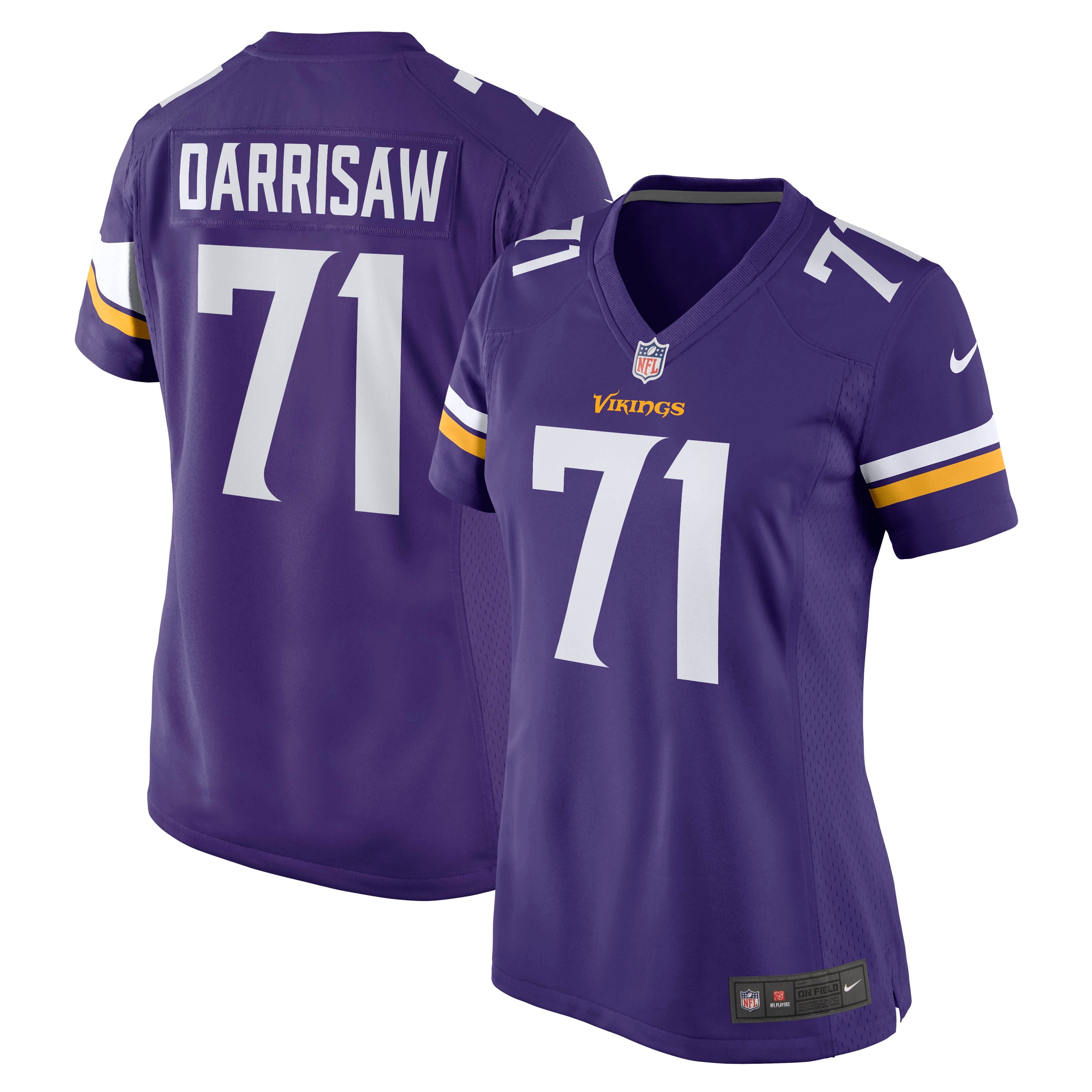 Women's Nike Christian Darrisaw Purple Minnesota Vikings Game Jersey - PersonalJerseys