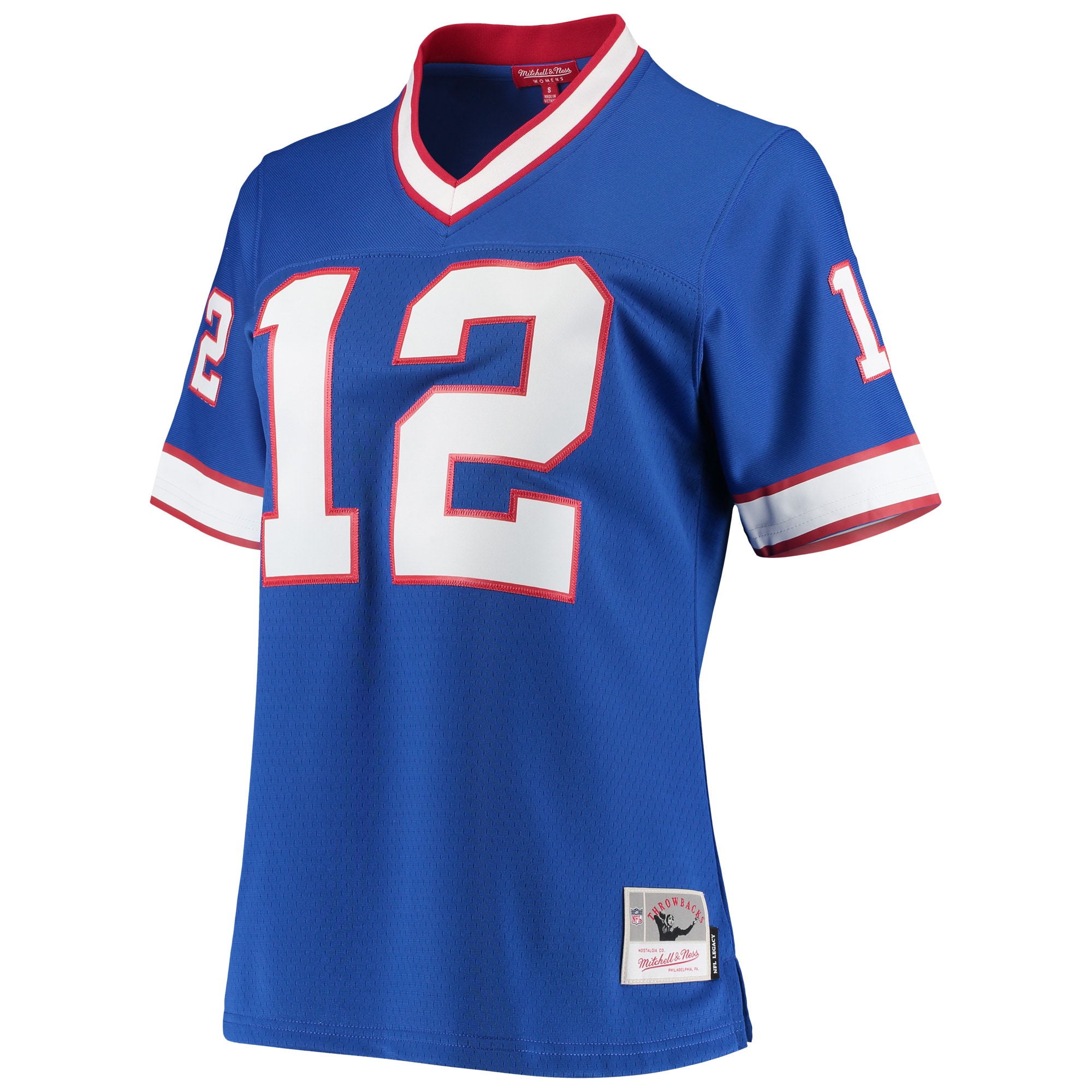 Jim Kelly Buffalo Bills Mitchell & Ness Women's 1990 Legacy Replica Jersey - Royal - PersonalJerseys