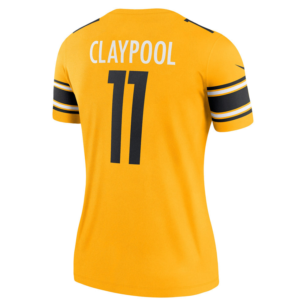 Women's Pittsburgh Steelers Chase Claypool Inverted Legend Game Jersey Gold - PersonalJerseys
