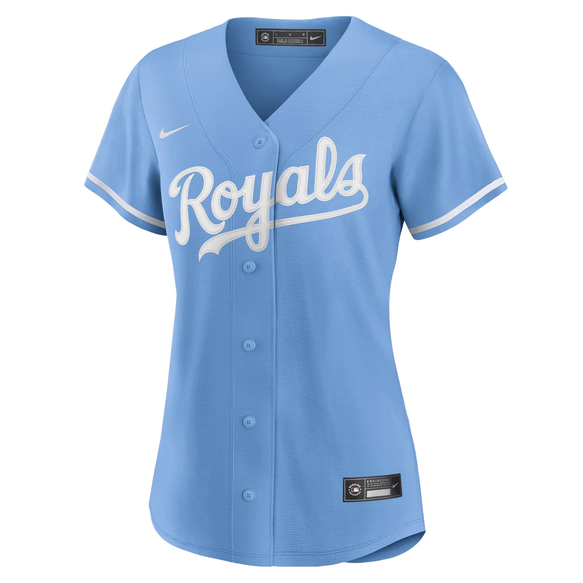 Women's Nike Light Blue Kansas City Royals Alternate Replica Team Logo Jersey - PersonalJerseys