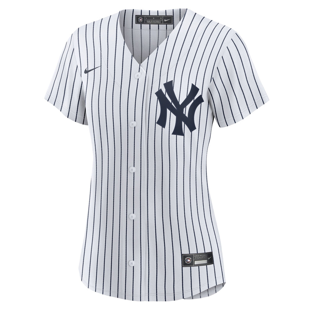 Women's New York Yankees Derek Jeter Home Player Name Jersey - White/Navy - PersonalJerseys