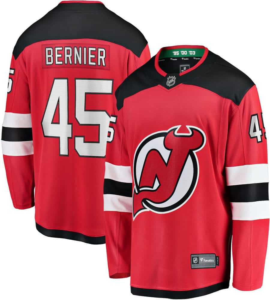 Jonathan Bernier New Jersey Devils Breakaway Player Jersey - Red - Friend Lounge Store - Shop for All Things Jerseys Sports - PersonalJerseys