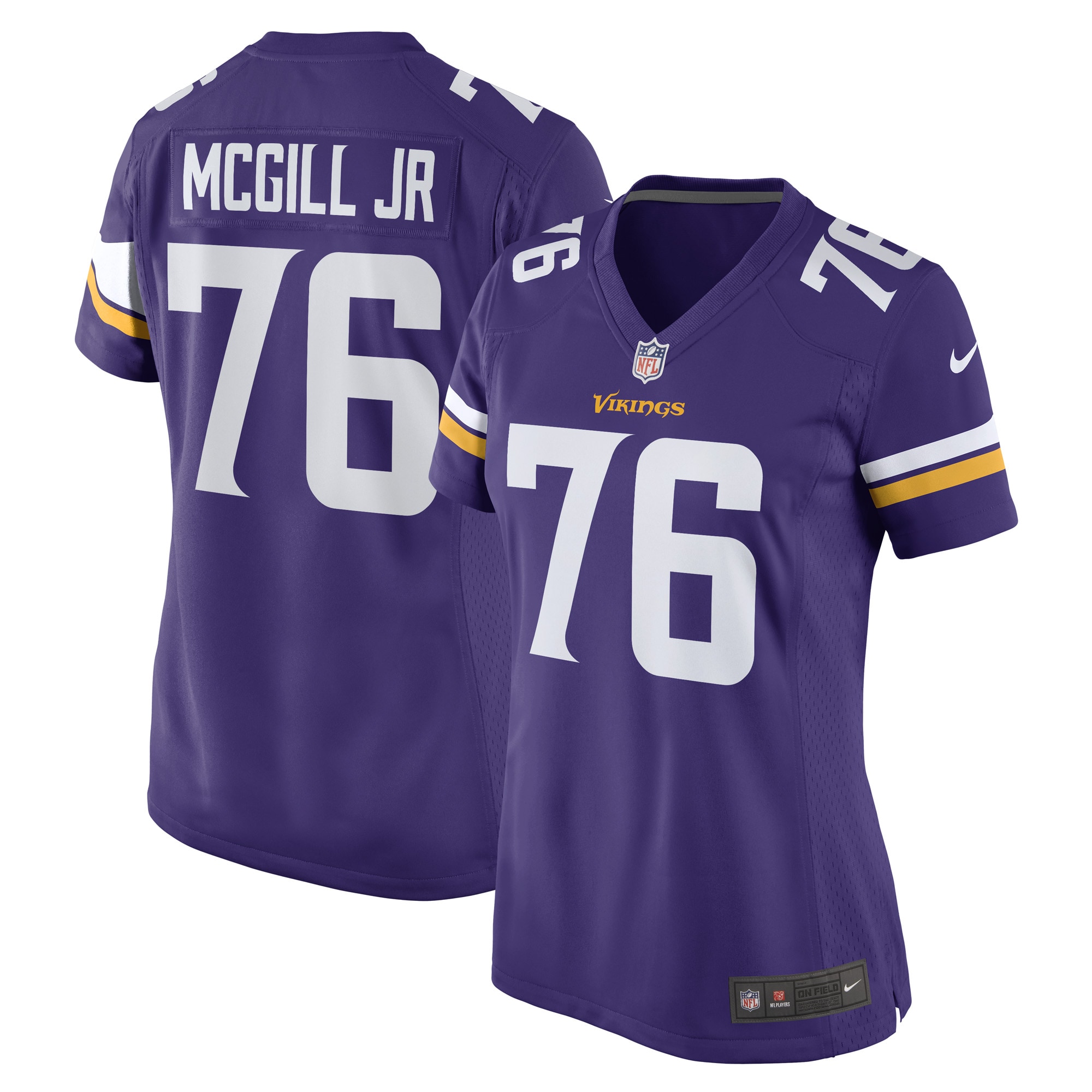 T.Y. McGill Jr. Minnesota Vikings Nike Women's Game Player Jersey - Purple - PersonalJerseys