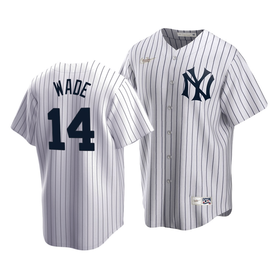 Men's New York Yankees Tyler Wade #14 Cooperstown Collection White Home Jersey - Friend Lounge Store - Shop for All Things Jerseys Sports - PersonalJerseys