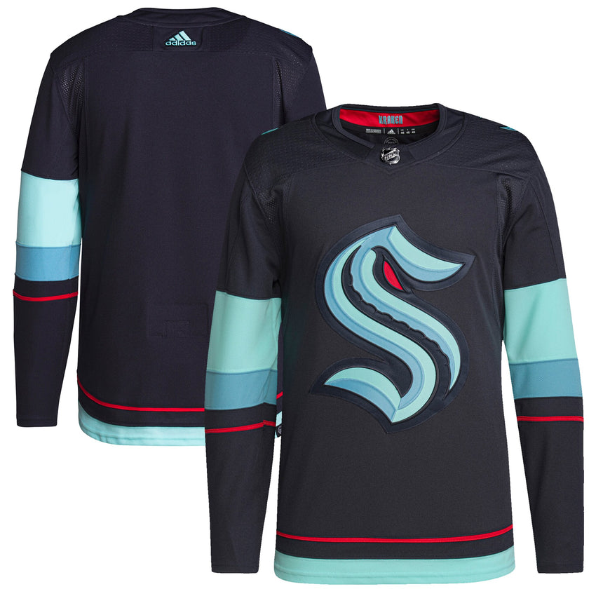 Men's Seattle Kraken adidas Navy Home Authentic Primegreen Jersey - PersonalJerseys