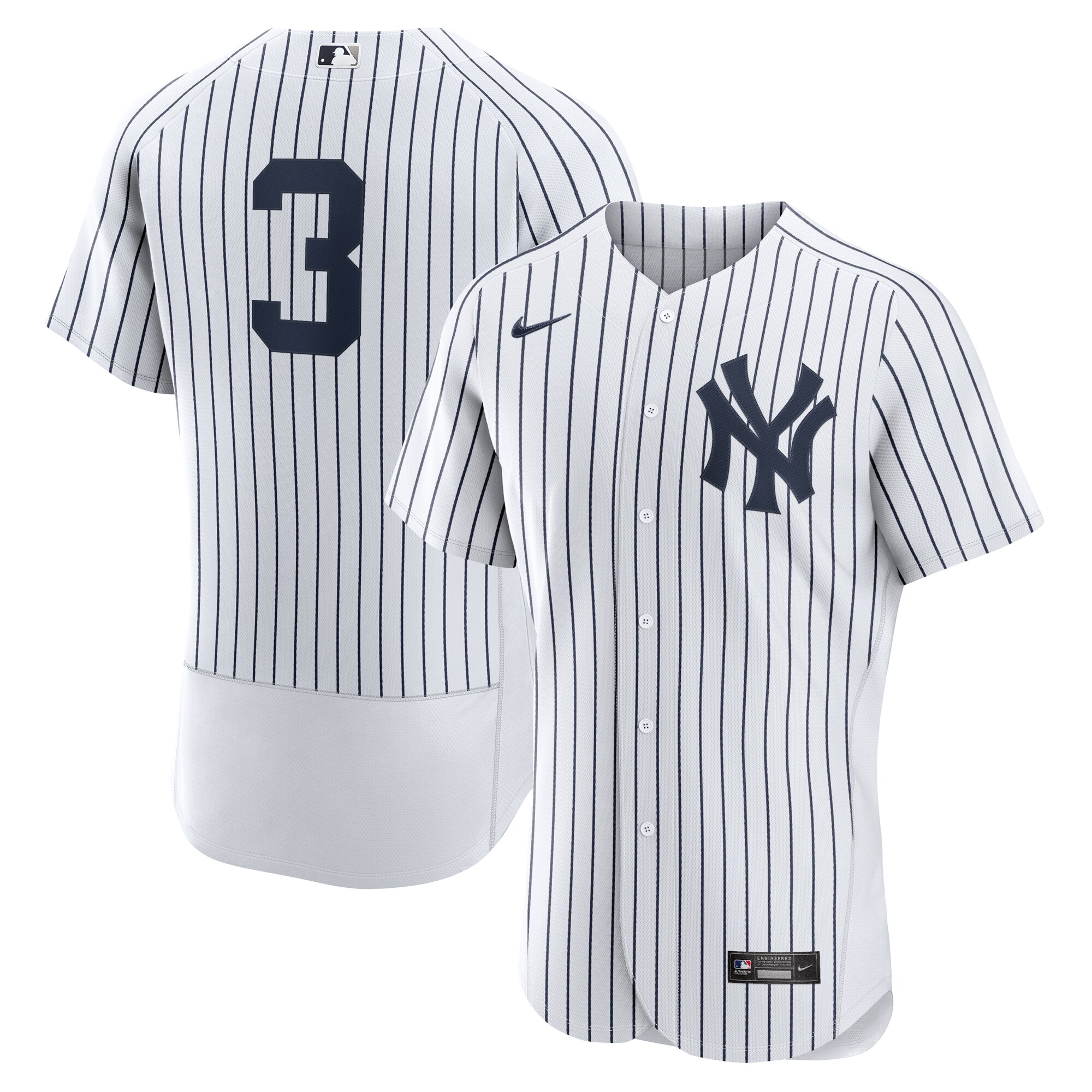 Babe Ruth New York Yankees Nike Home Authentic Retired Player Jersey - White - PersonalJerseys