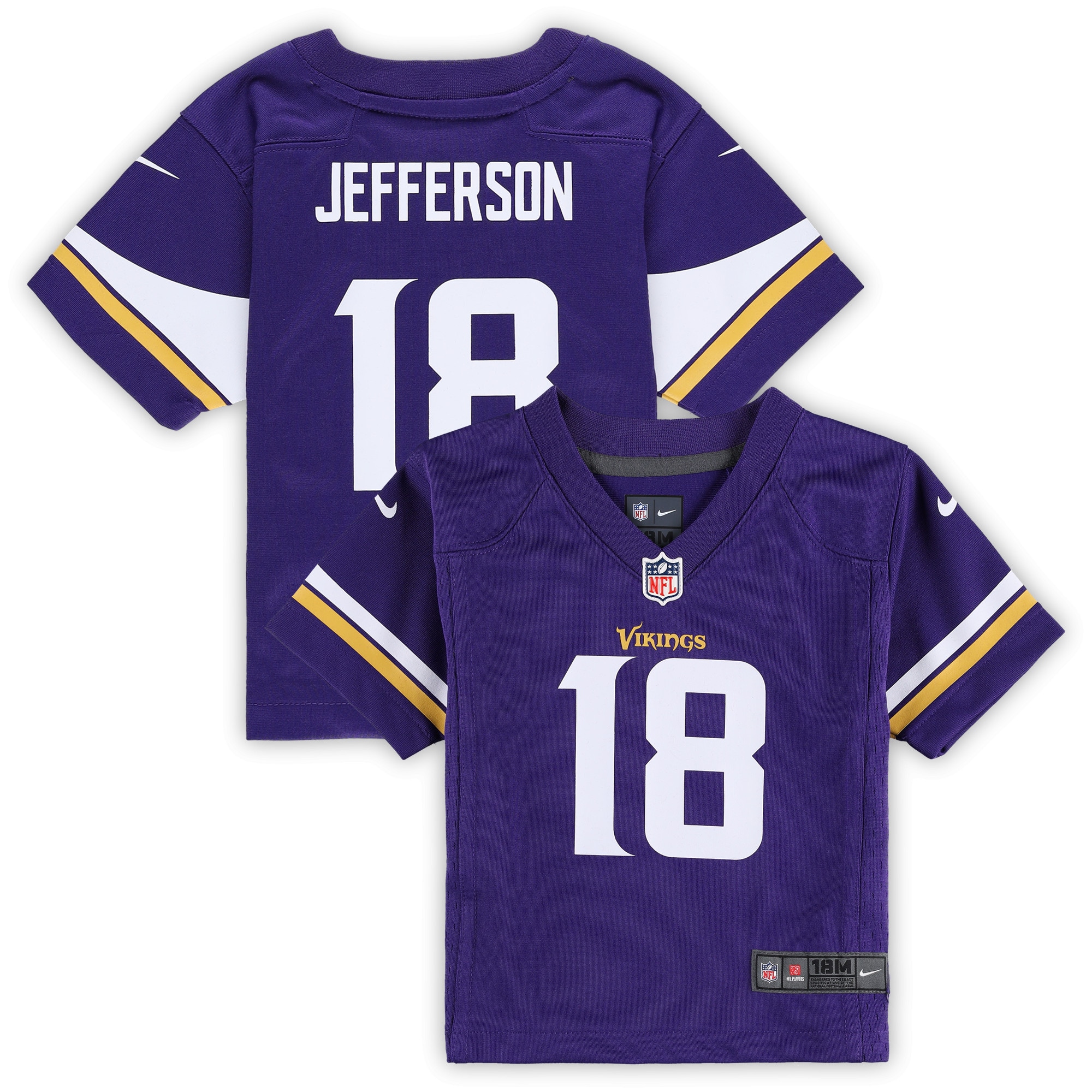 Justin Jefferson Minnesota Vikings Nike Infant Player Game Jersey - Purple - PersonalJerseys