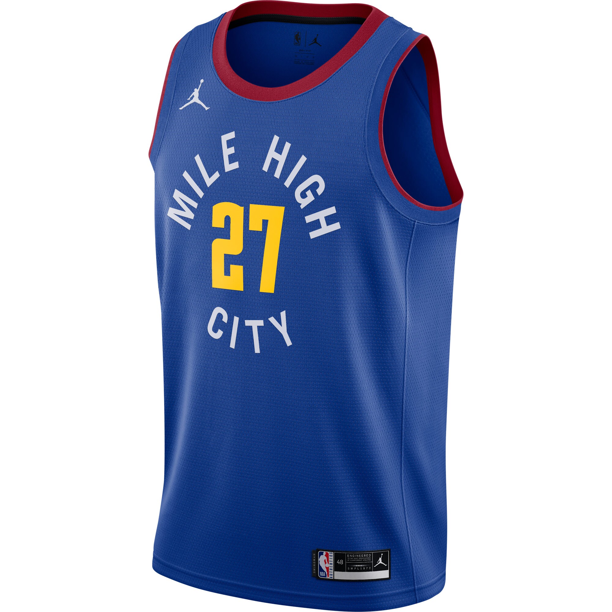 Jamal Murray Denver Nuggets Jordans Brand 2020/21 Swingman Jersey - Statement Edition - Blue - PersonalJerseys