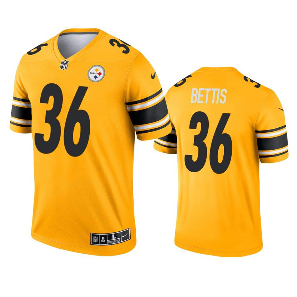 Youth Pittsburgh Steelers Jerome Bettis Inverted Legend Jersey - Gold - PersonalJerseys