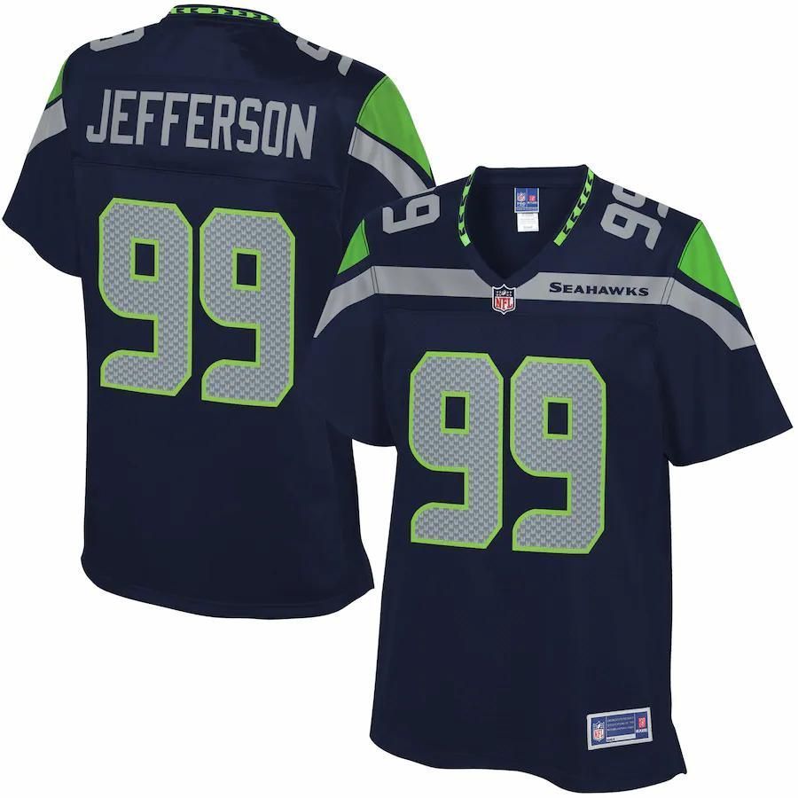 Quinton Jefferson Seattle Seahawks NFL Pro Line Women's Player Jersey - College Navy - Friend Lounge Store - Shop for All Things Jerseys Sports - PersonalJerseys