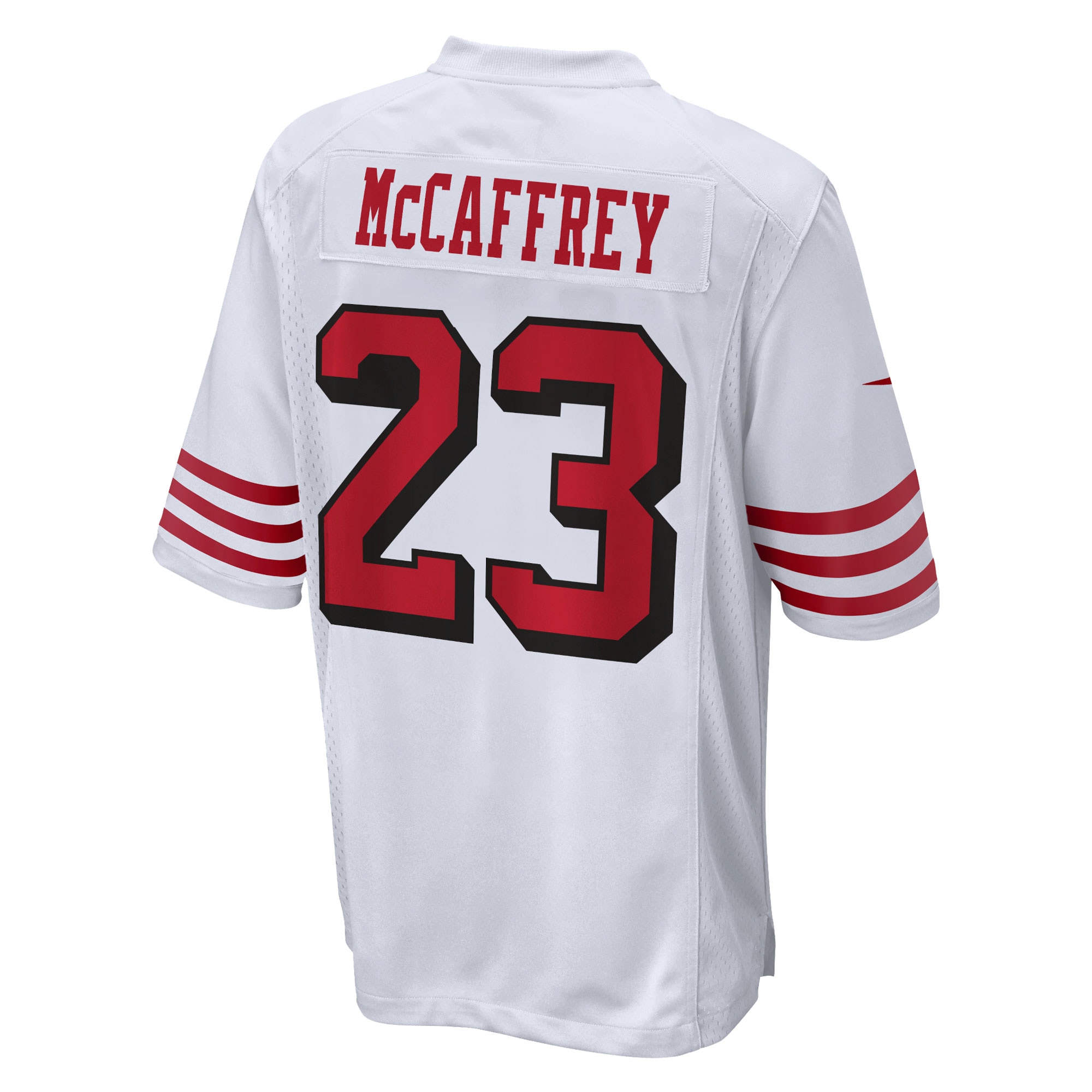 San Francisco 49ers Christian McCaffrey White Game Jersey for Youth Women Men - Friend Lounge Store - Shop for All Things Jerseys Sports - PersonalJerseys