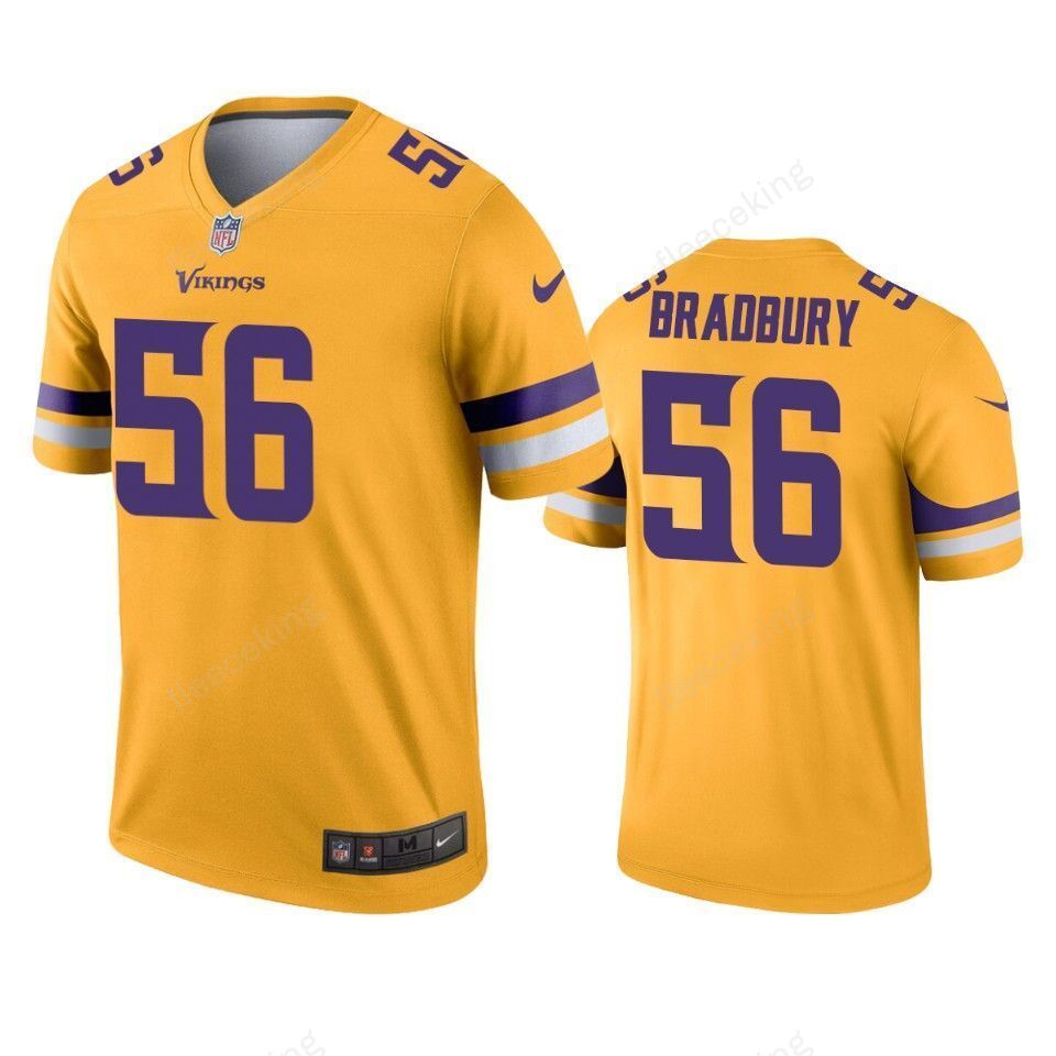 Minnesota Vikings Garrett Bradbury Gold Inverted Legend Jersey - Friend Lounge Store - Shop for All Things Jerseys Sports - PersonalJerseys