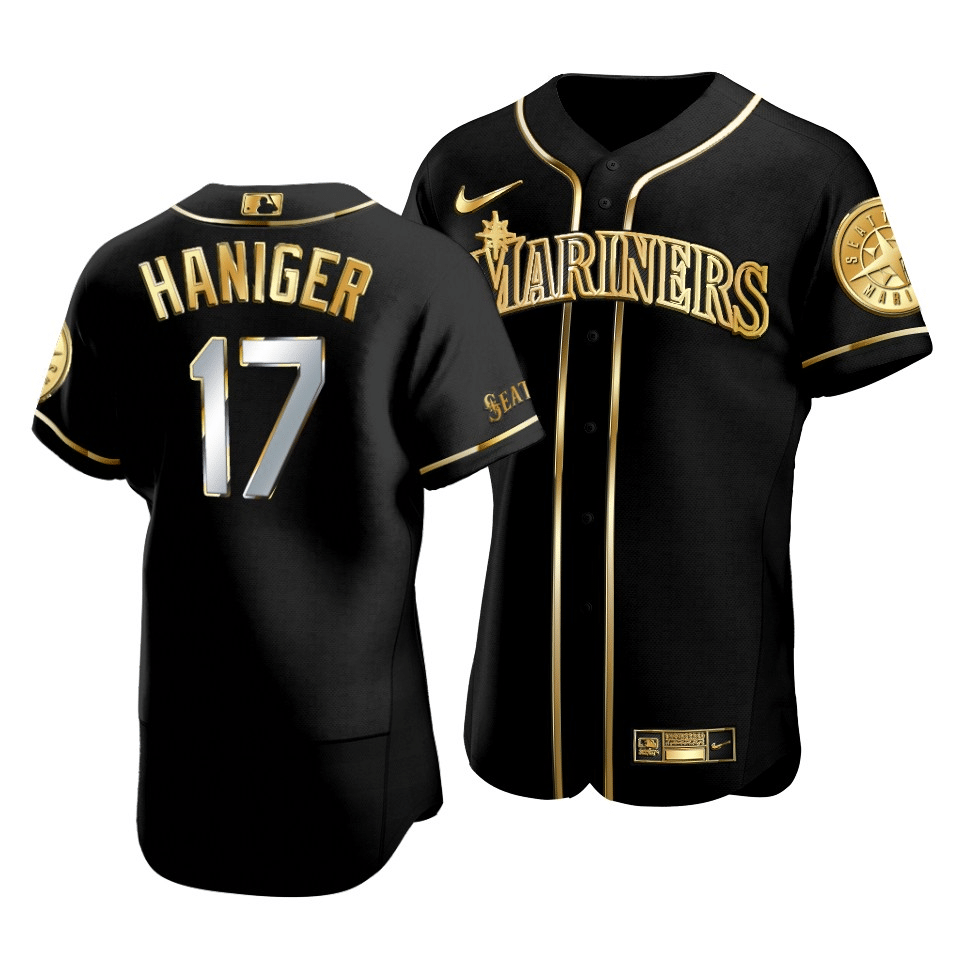 Men's Seattle Mariners Mitch Haniger #17 Golden Edition Black Jersey - Friend Lounge Store - Shop for All Things Jerseys Sports - PersonalJerseys