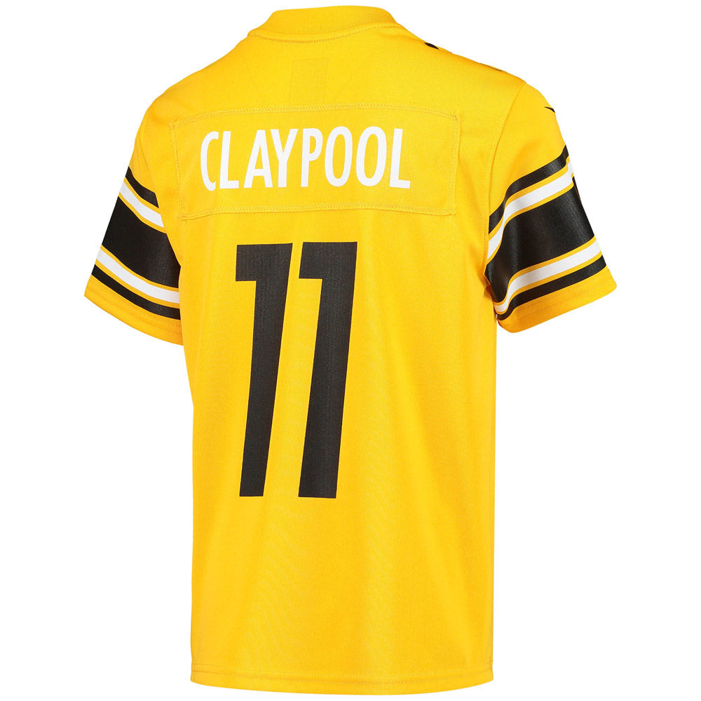 Youth Pittsburgh Steelers Chase Claypool Inverted Team Game Jersey Gold - PersonalJerseys