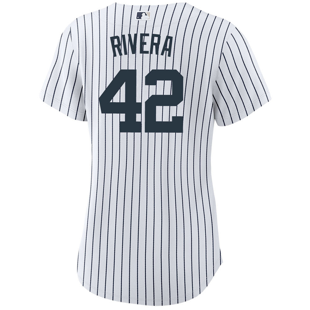 Women's New York Yankees Mariano Rivera Replica Home Jersey - White - Sports Wear Jersey - PersonalJerseys
