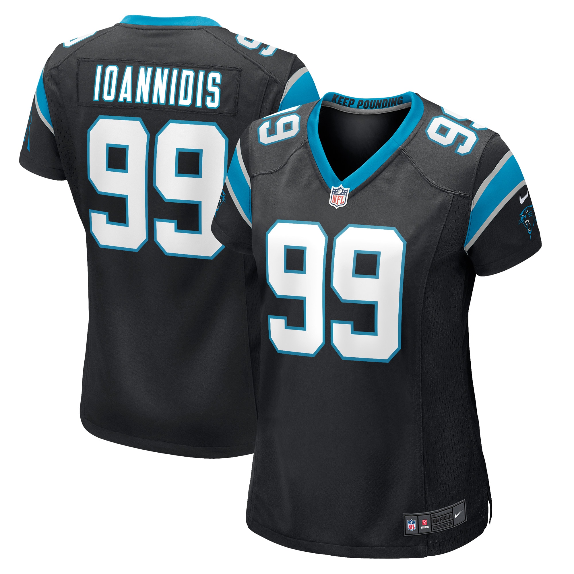 Carolina Panthers Matt Ioannidis Black Game Player Jersey for Youth Women Men - Friend Lounge Store - Shop for All Things Jerseys Sports - PersonalJerseys