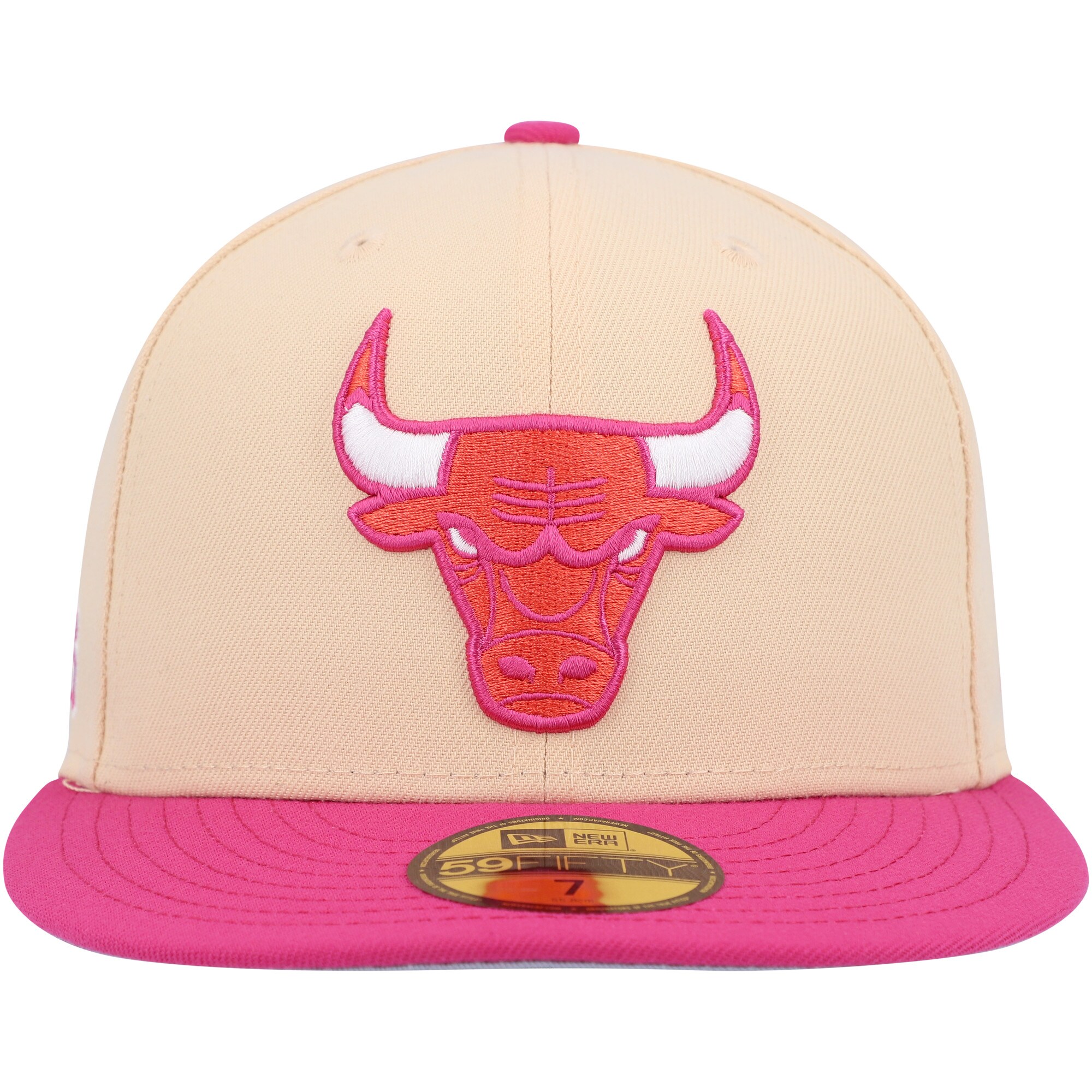 Chicago Bulls New Era Passion Mango 59FIFTY Fitted Hat - Orange/Pink - PersonalJerseys