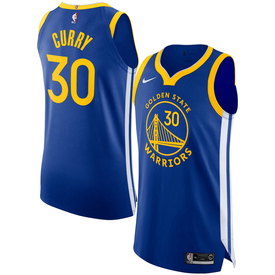 Stephen Curry Golden State Warriors Finished Player Jersey - Icon Edition - Royal - Friend Lounge Store - Shop for All Things Jerseys Sports - PersonalJerseys