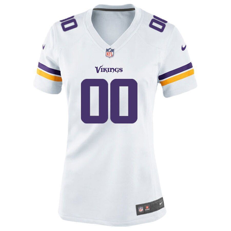 Minnesota Vikings Women's Custom Game Jersey - White - Friend Lounge Store - Shop for All Things Jerseys Sports - PersonalJerseys