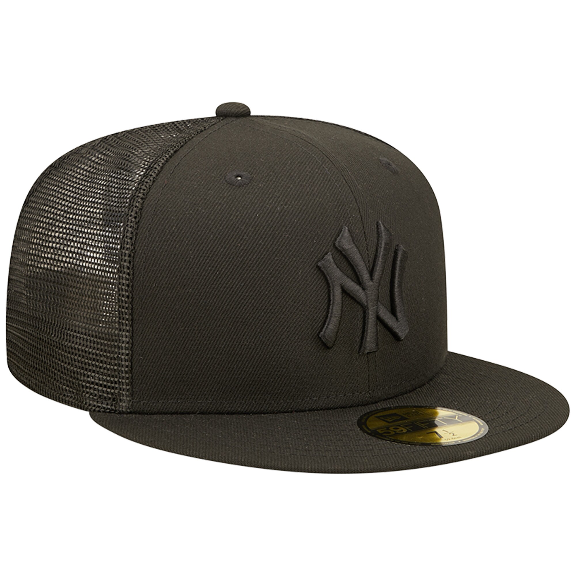 New York Yankees New Era Blackout Trucker 59FIFTY Fitted Hat - PersonalJerseys