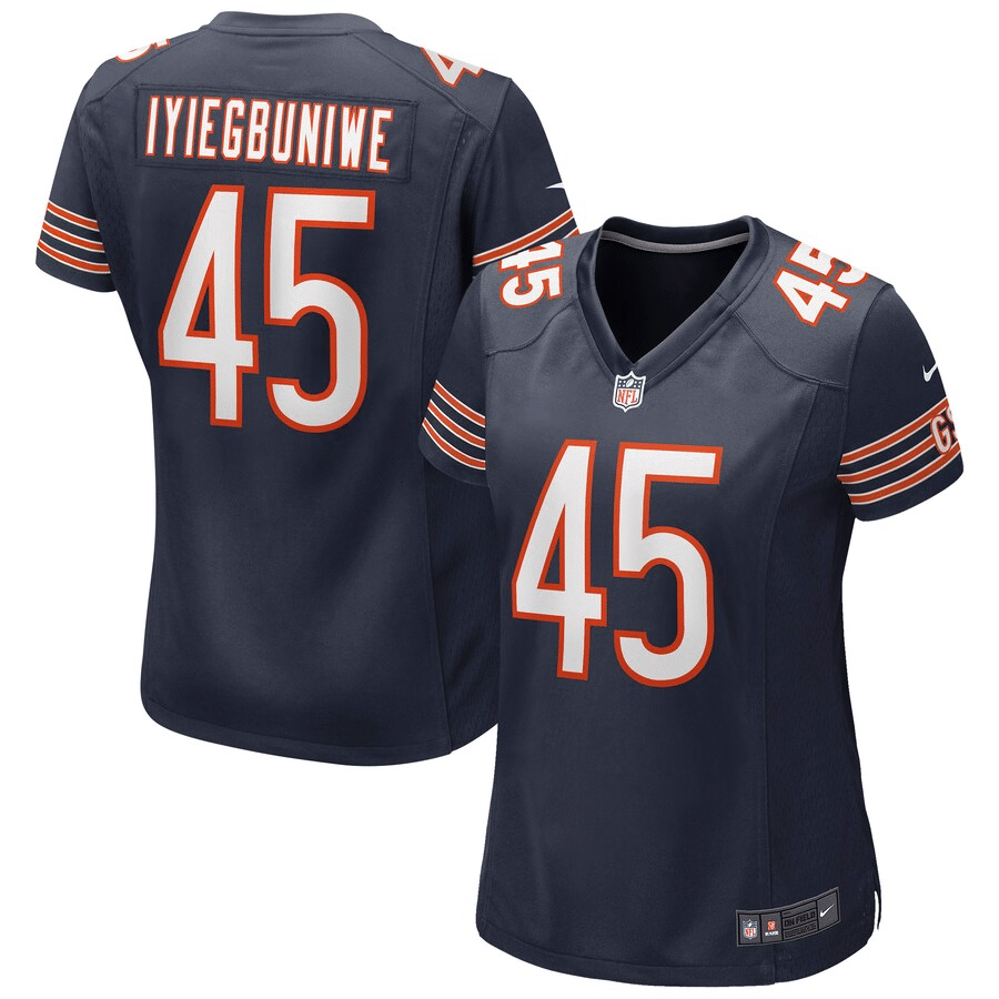 Joel Iyiegbuniwe Chicago Bears Women's Navy Game Jersey - Friend Lounge Store - Shop for All Things Jerseys Sports - PersonalJerseys