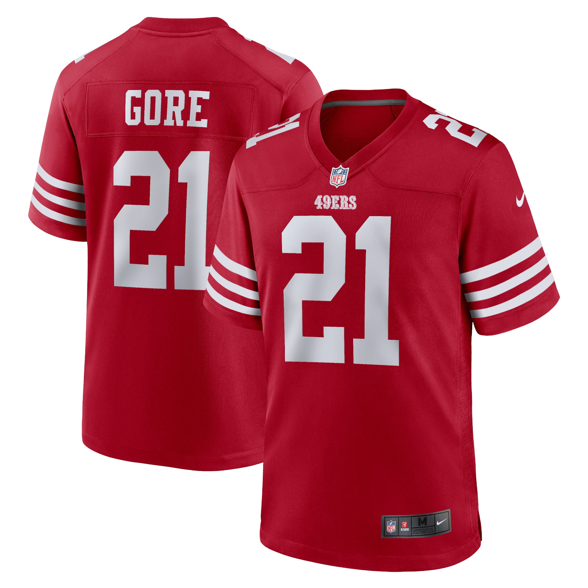 Frank Gore San Francisco 49ers Nike Retired Player Game Jersey - Scarlet - PersonalJerseys