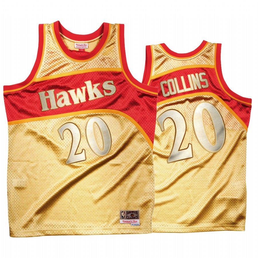 John Collins #20 Atlanta Hawks Gold Classic Once More Jersey - Friend Lounge Store - Shop for All Things Jerseys Sports - PersonalJerseys
