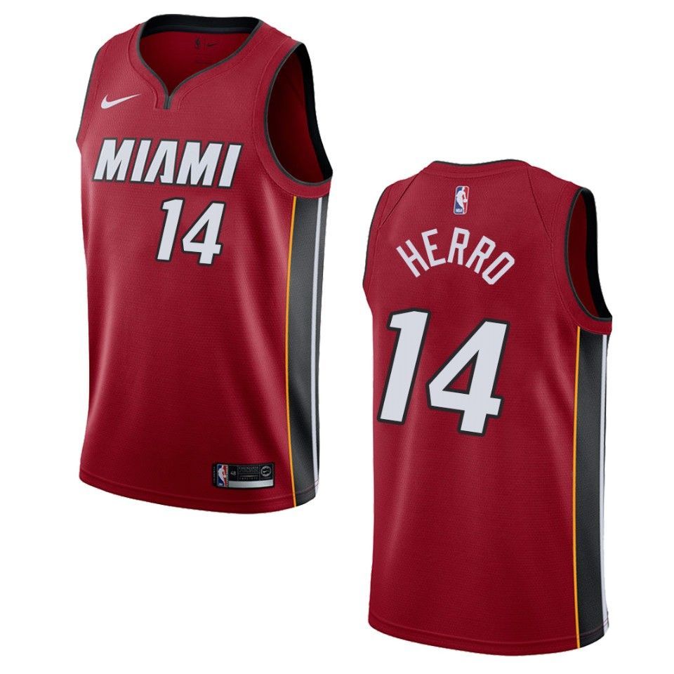 Men's Miami Heat #14 Tyler Herro Statement Swingman Jersey - Red - Friend Lounge Store - Shop for All Things Jerseys Sports - PersonalJerseys