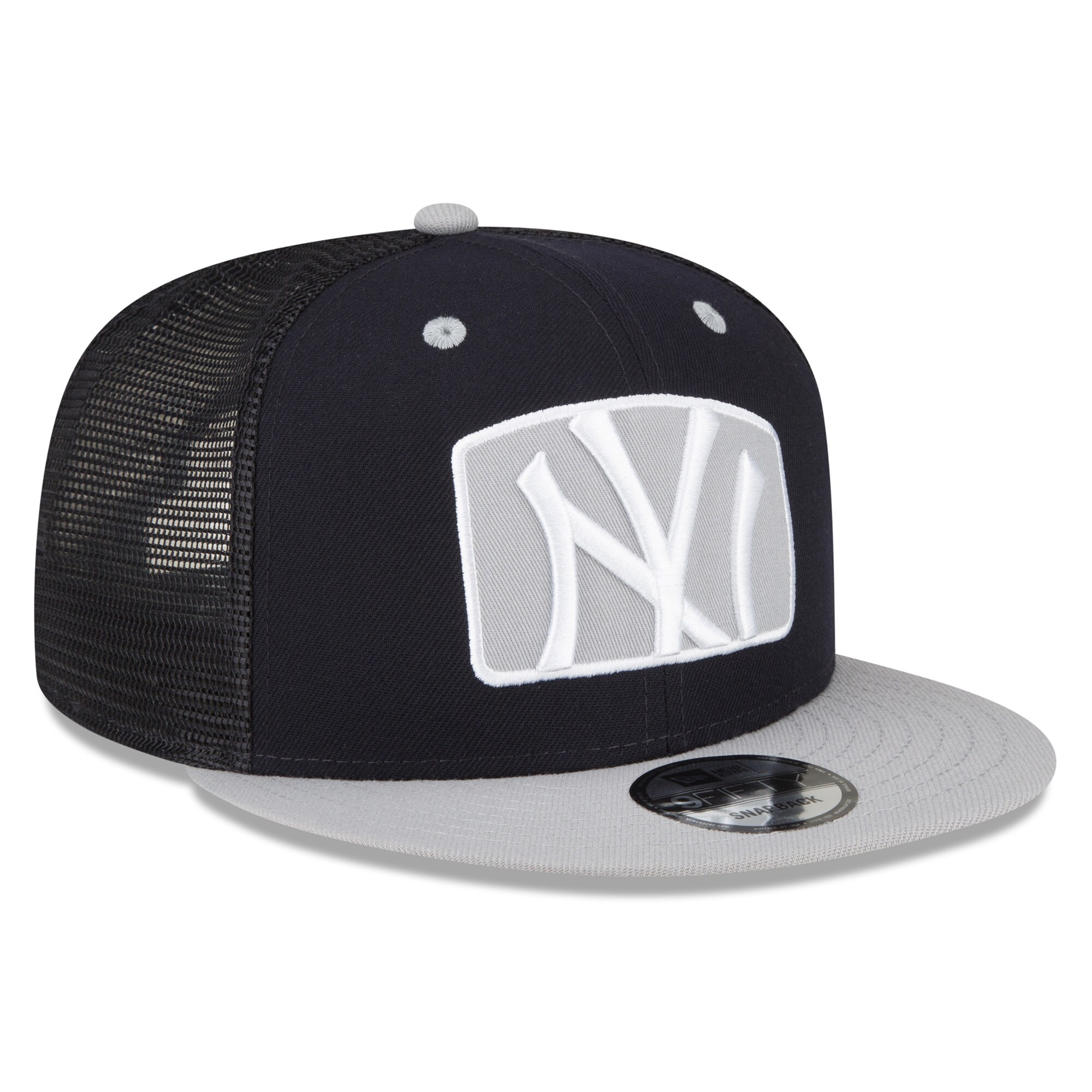 New York Yankees New Era Logo Zoom Trucker 9FIFTY Snapback Hat - Navy - PersonalJerseys
