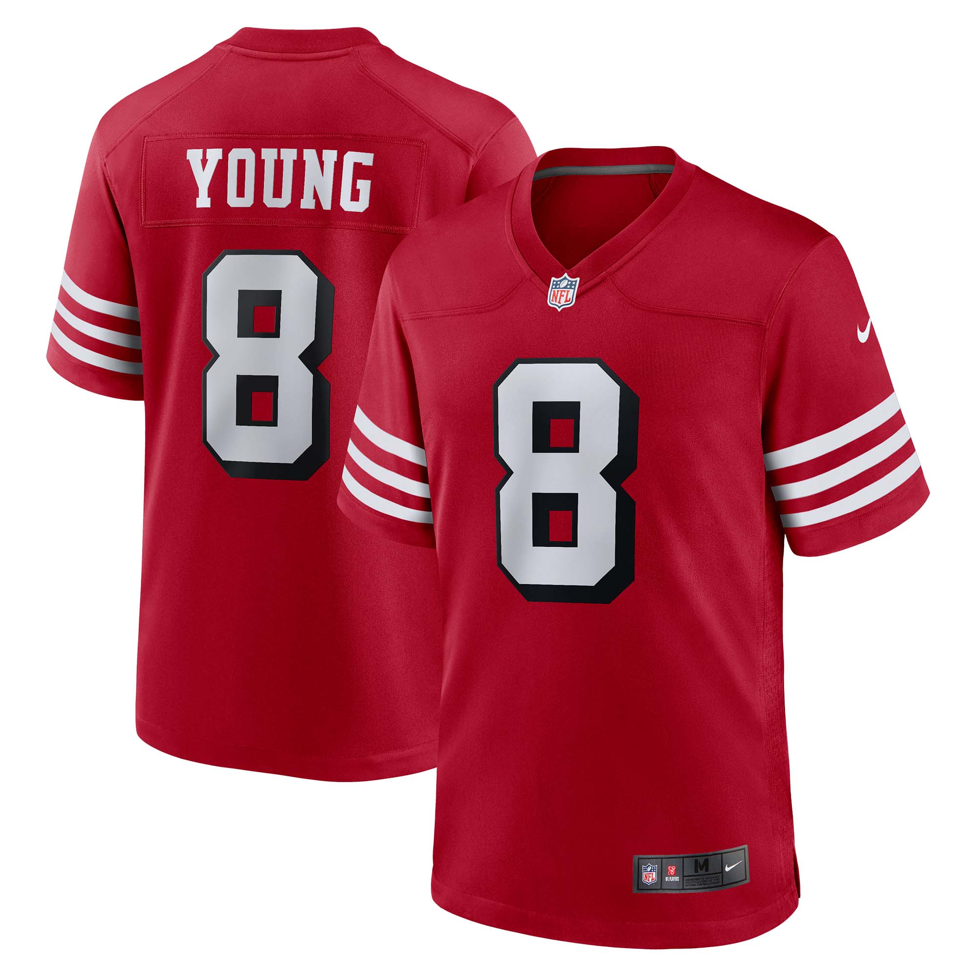 San Francisco 49ers Steve Young Scarlet Retired Alternate Game Jersey for Youth Women Men - Friend Lounge Store - Shop for All Things Jerseys Sports - PersonalJerseys