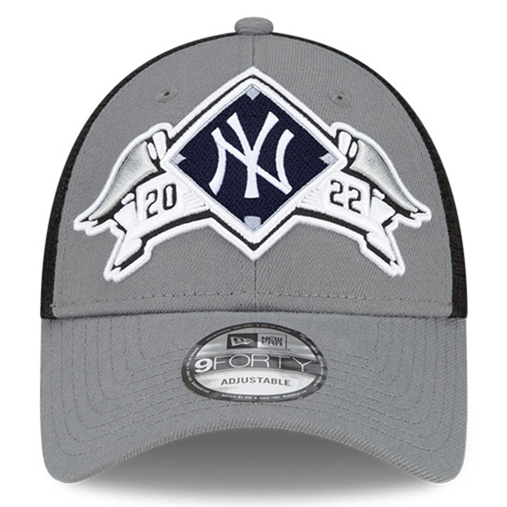 New York Yankees New Era 2022 Division Series Winner Locker Room 9FORTY Snapback Hat - Gray - PersonalJerseys