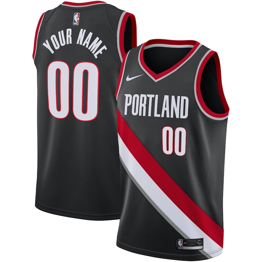 Portland Trail Blazers Swingman Custom Jersey Black - Icon Edition - Friend Lounge Store - Shop for All Things Jerseys Sports - PersonalJerseys