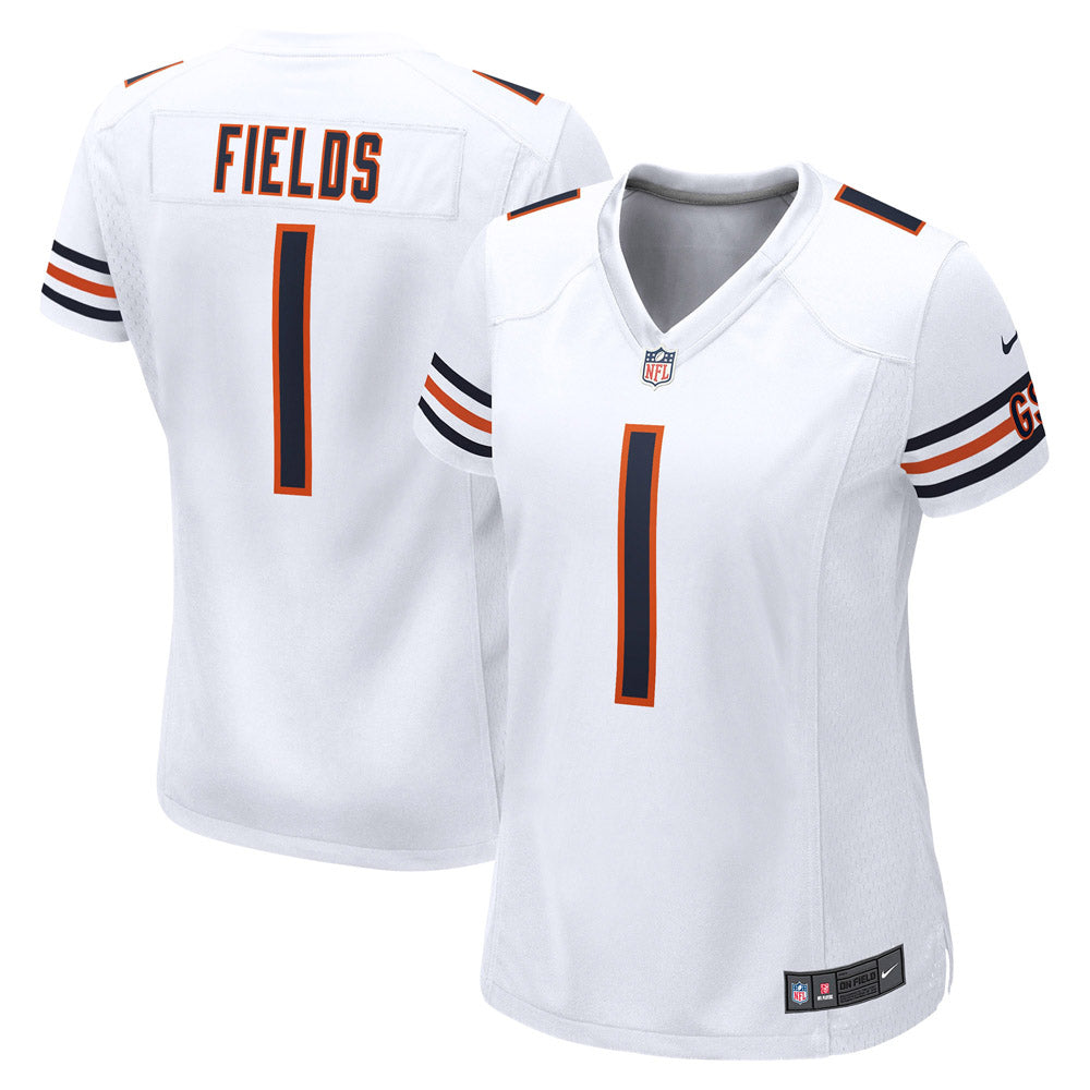 Women's Chicago Bears Justin Fields Game Jersey White - Sports Wear Jersey - PersonalJerseys