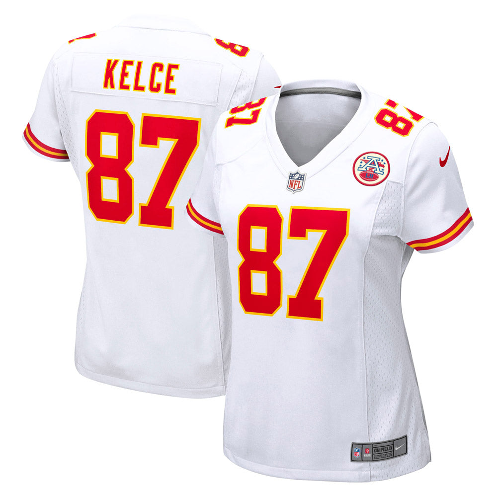 Women's Kansas City Chiefs Travis Kelce Game Jersey White - PersonalJerseys