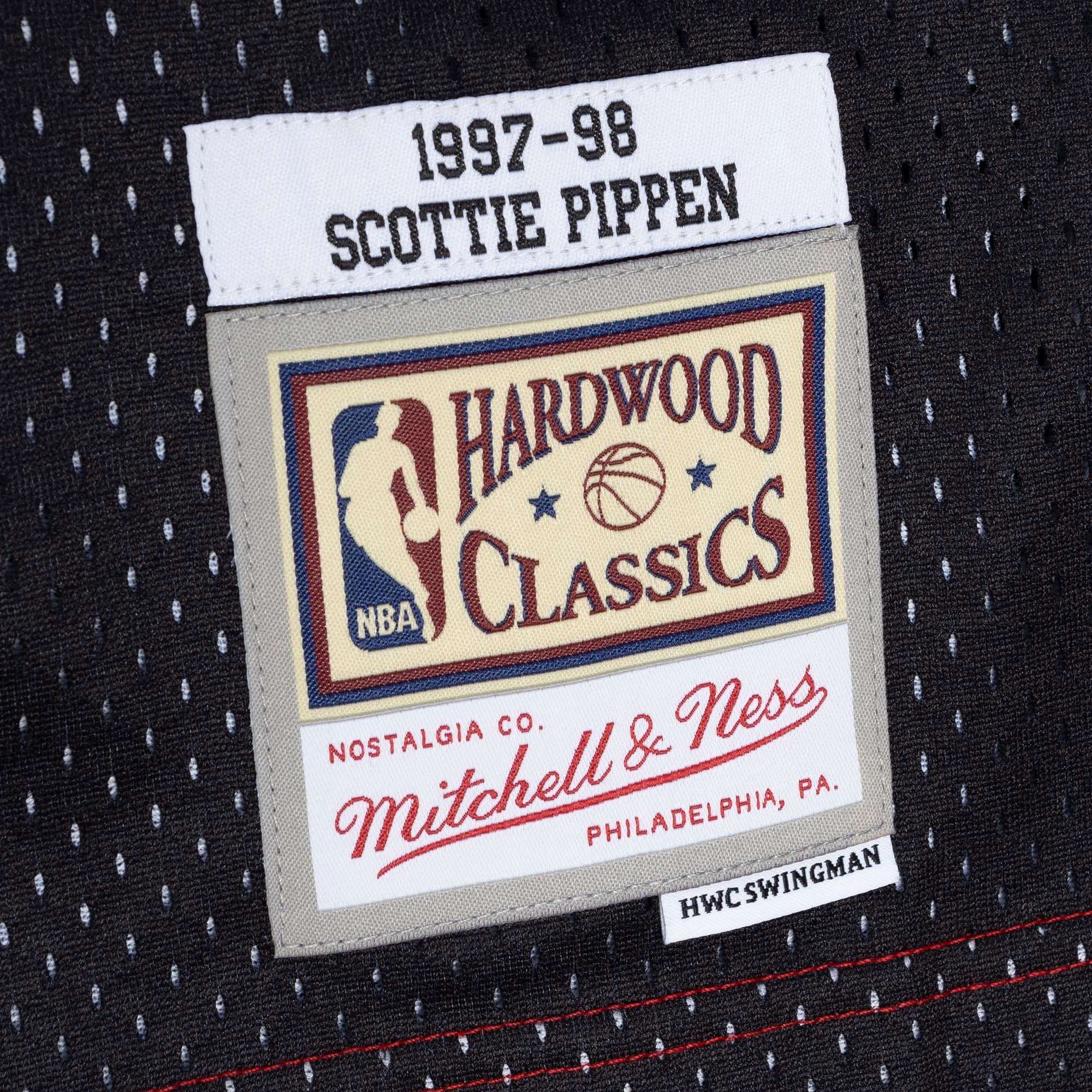 Scottie Pippen Chicago Bulls Mitchell &Ness Hardwood Classics 1997/98 Split Swingman Jersey - Red/Black - PersonalJerseys