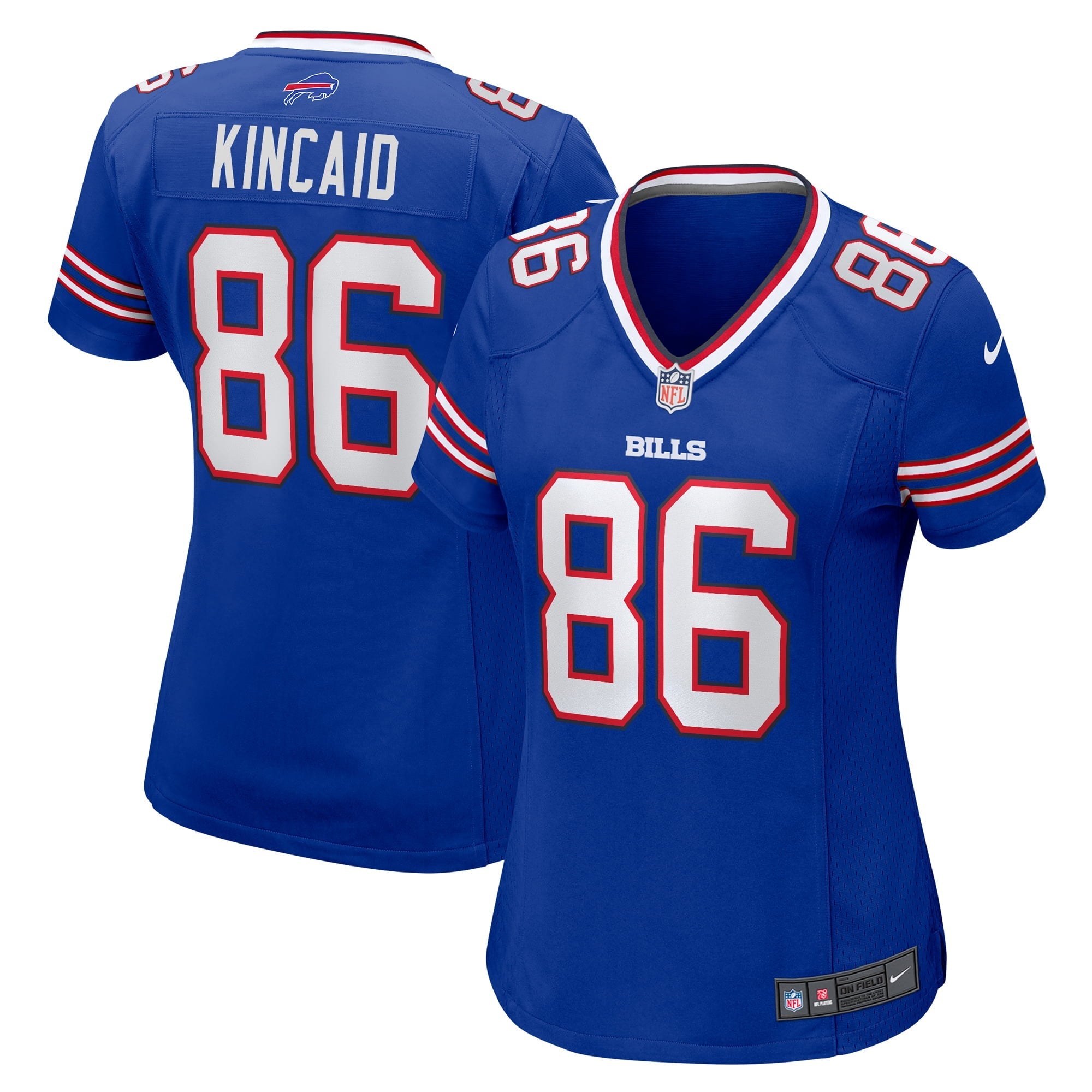 Women's Nike Dalton Kincaid Royal Buffalo Bills Home Game Jersey - PersonalJerseys