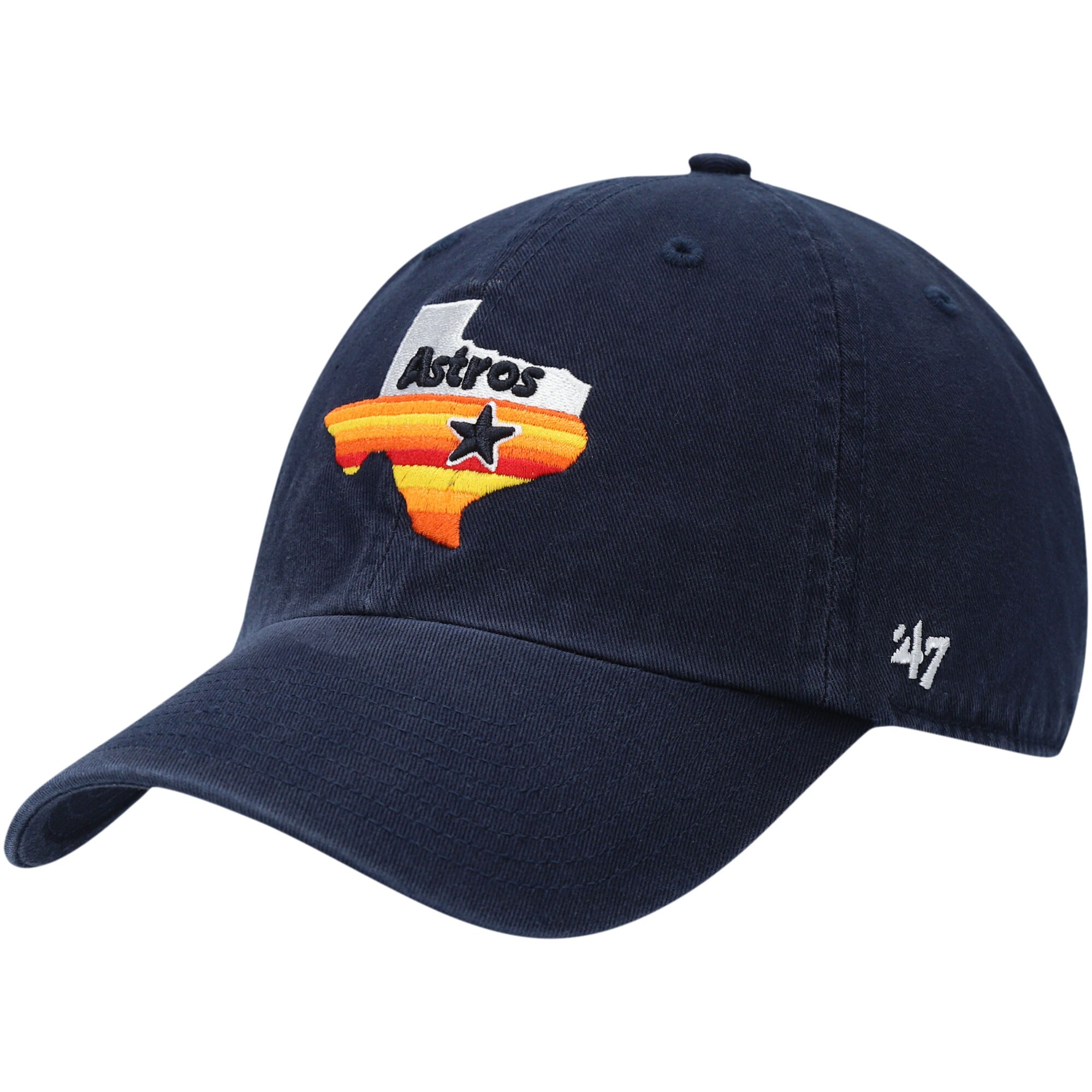 Houston Astros '47 1984 Logo Cooperstown Collection Clean Up Adjustable Hat - Navy - PersonalJerseys