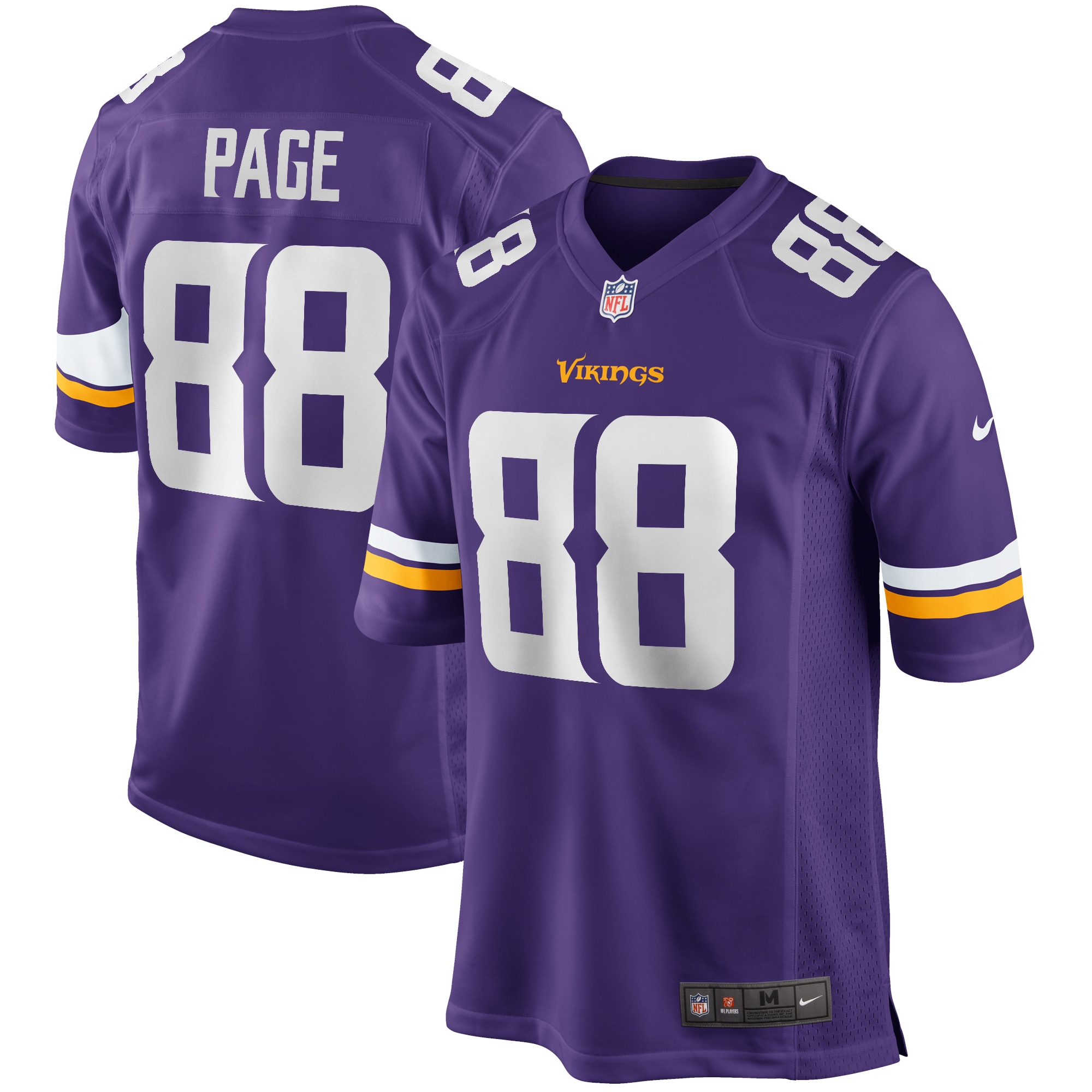 Minnesota Vikings Alan Page Purple Game Retired Player Jersey for Youth Women Men - Friend Lounge Store - Shop for All Things Jerseys Sports - PersonalJerseys