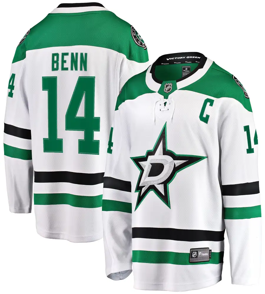 Jamie Benn Dallas Stars Away Premier Breakaway Player Jersey - White - Friend Lounge Store - Shop for All Things Jerseys Sports - PersonalJerseys