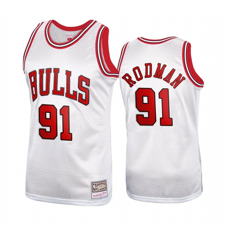 Dennis Rodman #91 Chicago Bulls Platinum Hardwood Classics Jersey - Friend Lounge Store - Shop for All Things Jerseys Sports - PersonalJerseys