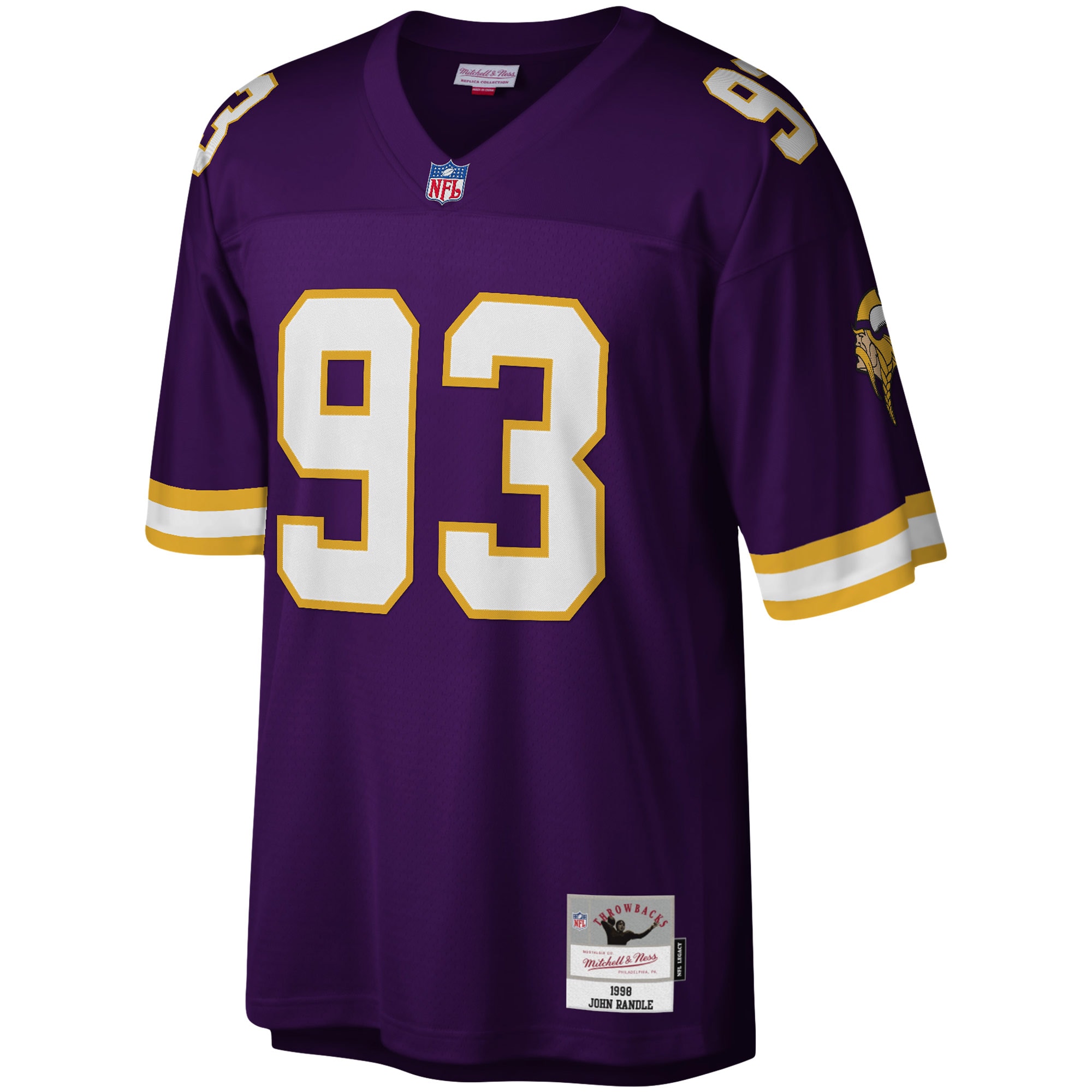 John Randle Minnesota Vikings Mitchell & Ness Legacy Replica Jersey - Purple - PersonalJerseys