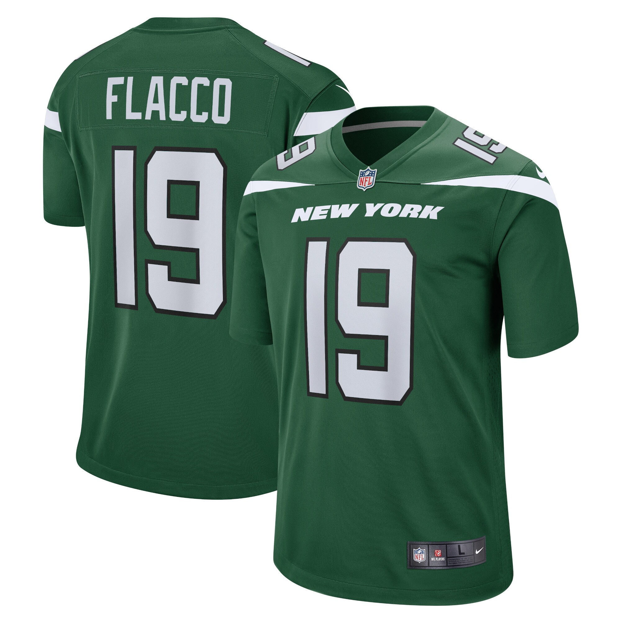 Joe Flacco New York Jets Nike Player Game Jersey - Gotham Green - PersonalJerseys