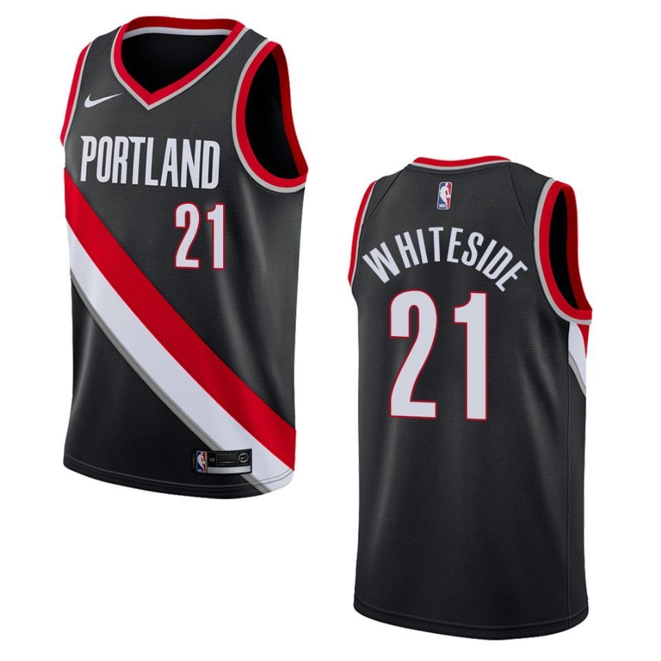Men's Portland Trail Blazers #21 Hassan Whiteside Icon Swingman Jersey - Black - Friend Lounge Store - Shop for All Things Jerseys Sports - PersonalJerseys