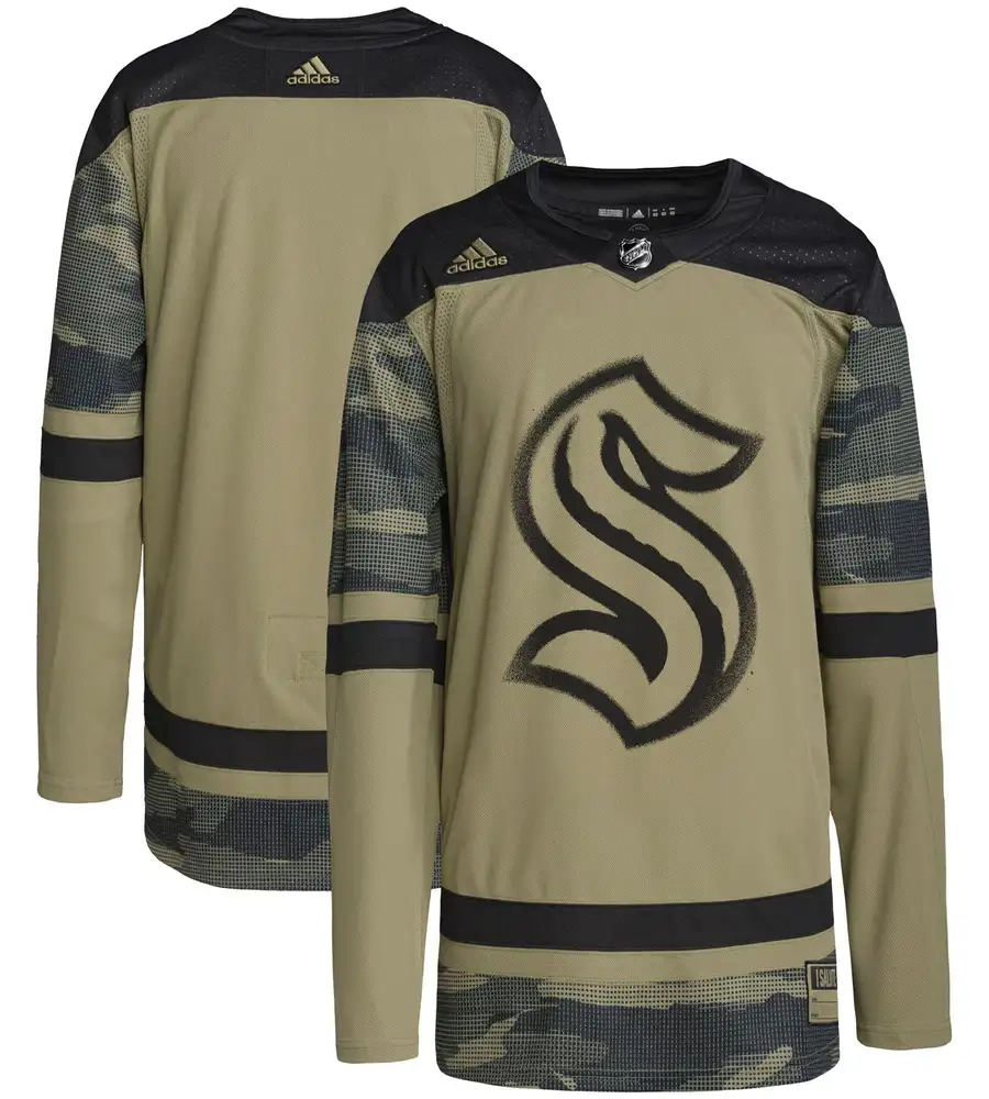 Seattle Kraken Military Appreciation Team Authentic Practice Jersey - Camo - Friend Lounge Store - Shop for All Things Jerseys Sports - PersonalJerseys