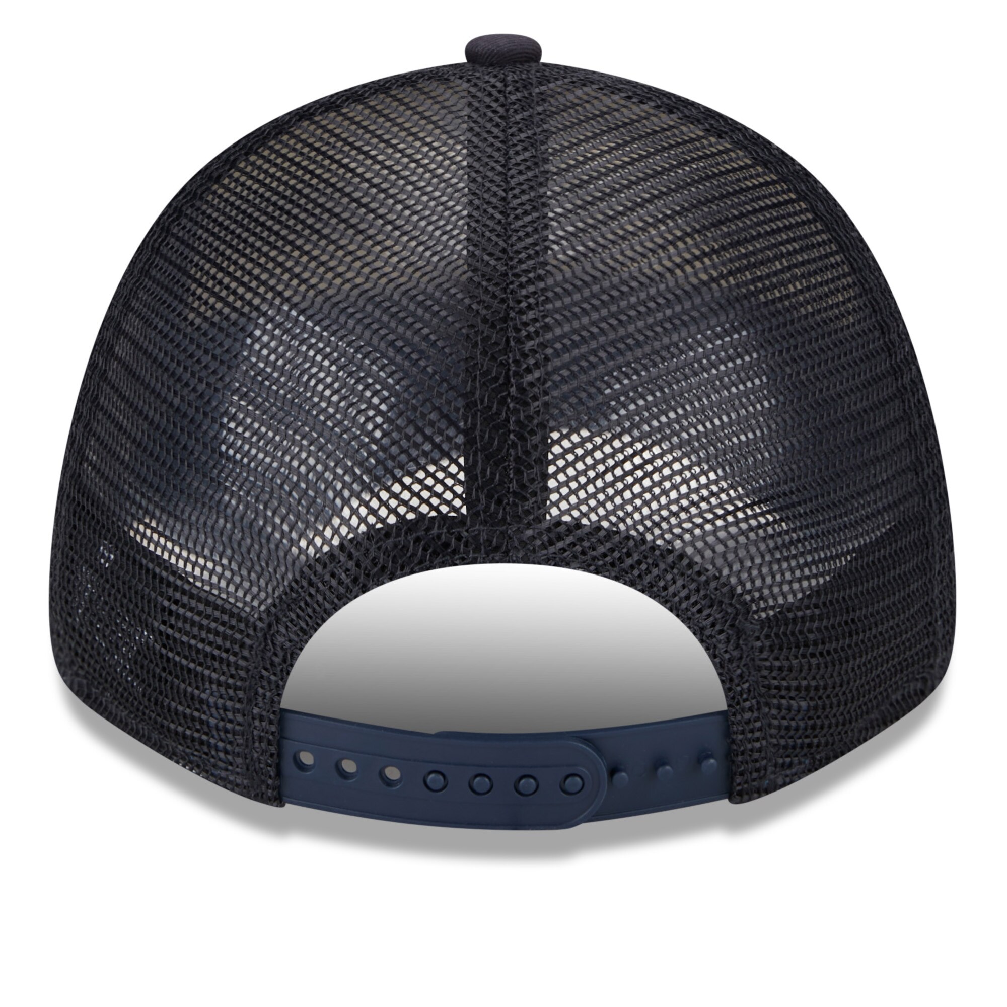 New York Yankees New Era Team Stripe Trucker 9FORTY Snapback Hat - White/Navy - PersonalJerseys