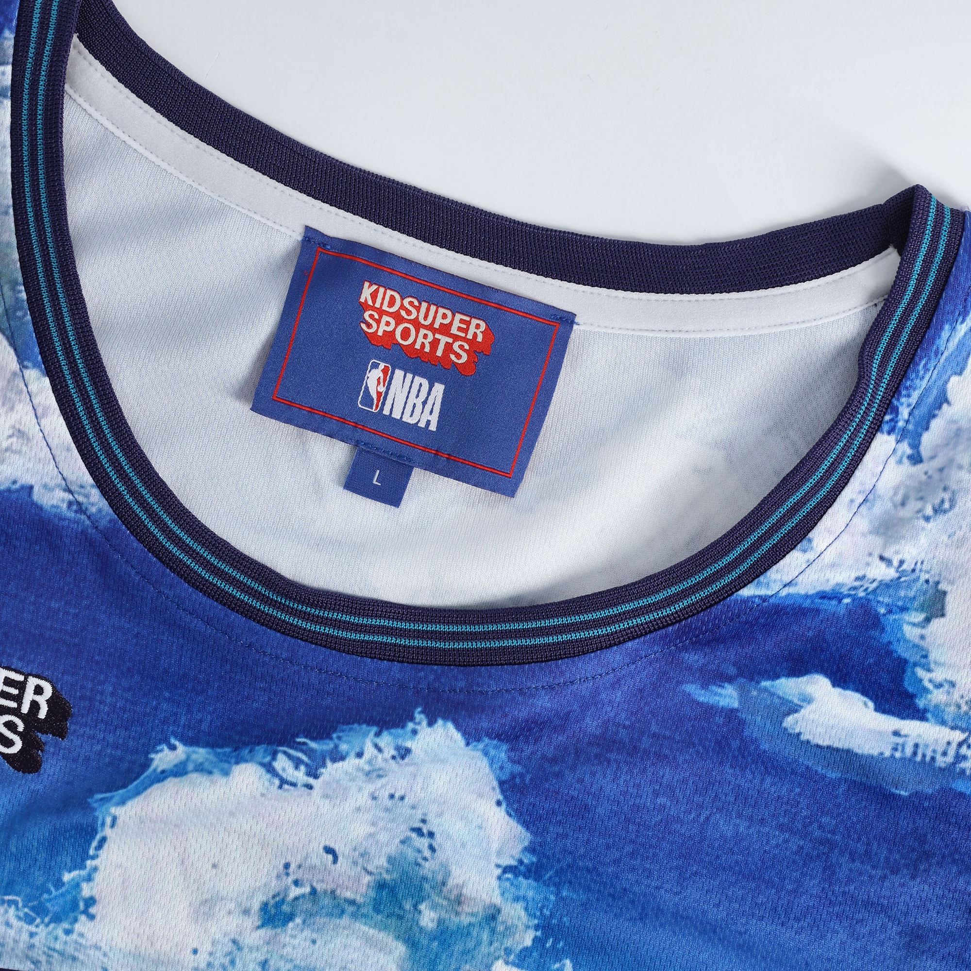 Charlotte Hornets NBA &KidSuper Studios by Fanatics Unisex Hometown Jersey - Blue - PersonalJerseys