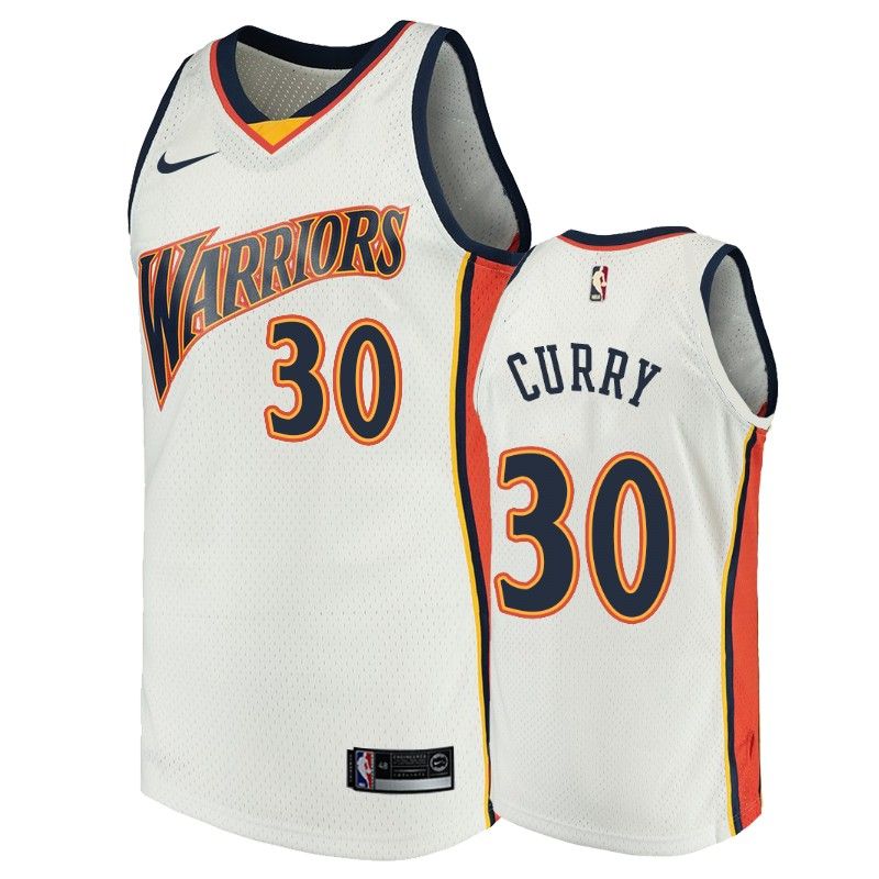 Golden State Warriors #30 Stephen Curry White Throwback Men's Jersey - Friend Lounge Store - Shop for All Things Jerseys Sports - PersonalJerseys