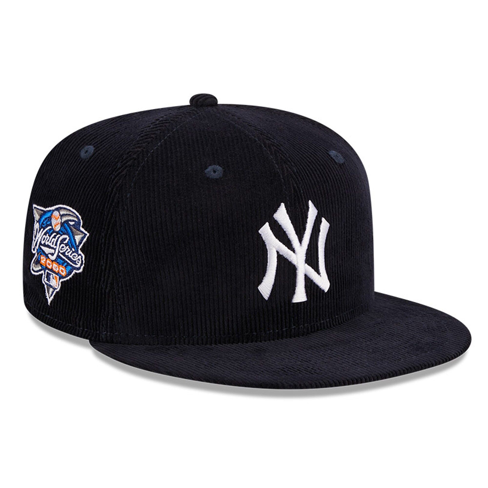 New York Yankees New Era Throwback Corduroy 59FIFTY Fitted Hat - Navy - PersonalJerseys