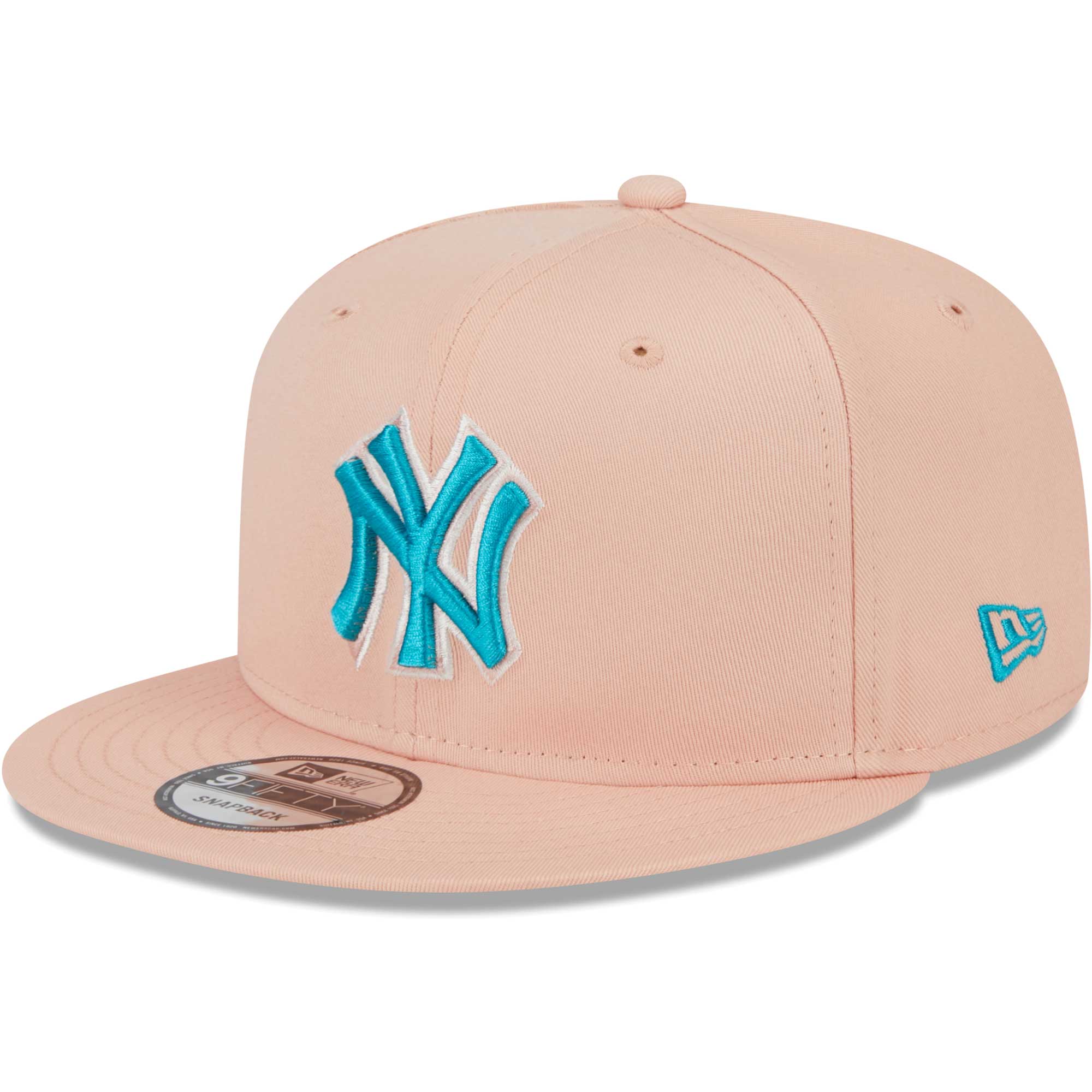 New York Yankees New Era  Sky Aqua Undervisor 9FIFTY Snapback Hat - Pink - PersonalJerseys